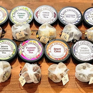 Artisan Tea Sampler – Plastic Free Tea Bags, Herbal & Caffeinated