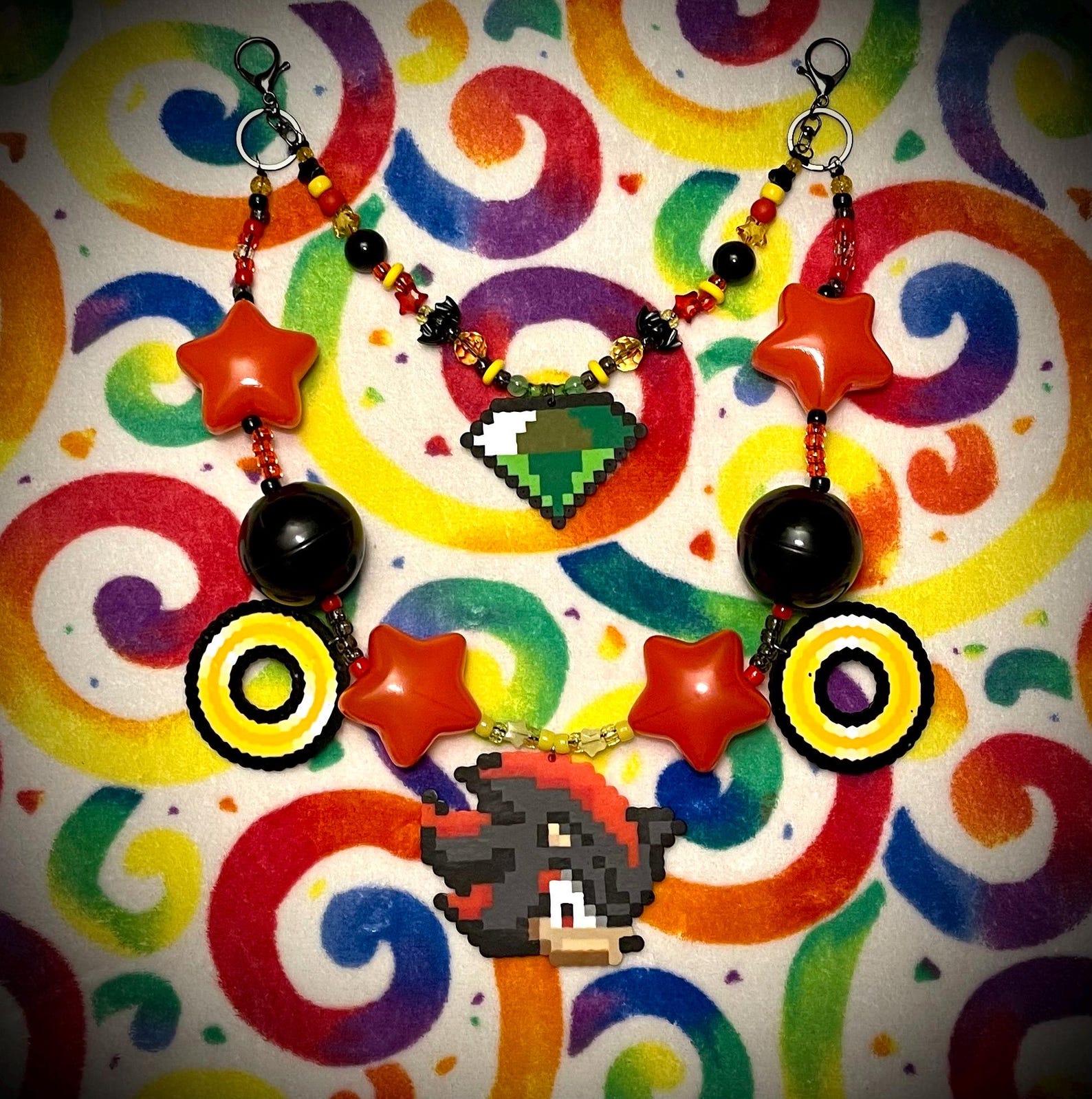 Shadow the Hedgehog Kandi Ball Pit Chain - Etsy Canada