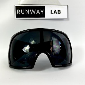 Oversized Ski Goggles Visor Shades Futuristic Wrap Around Sunglasses