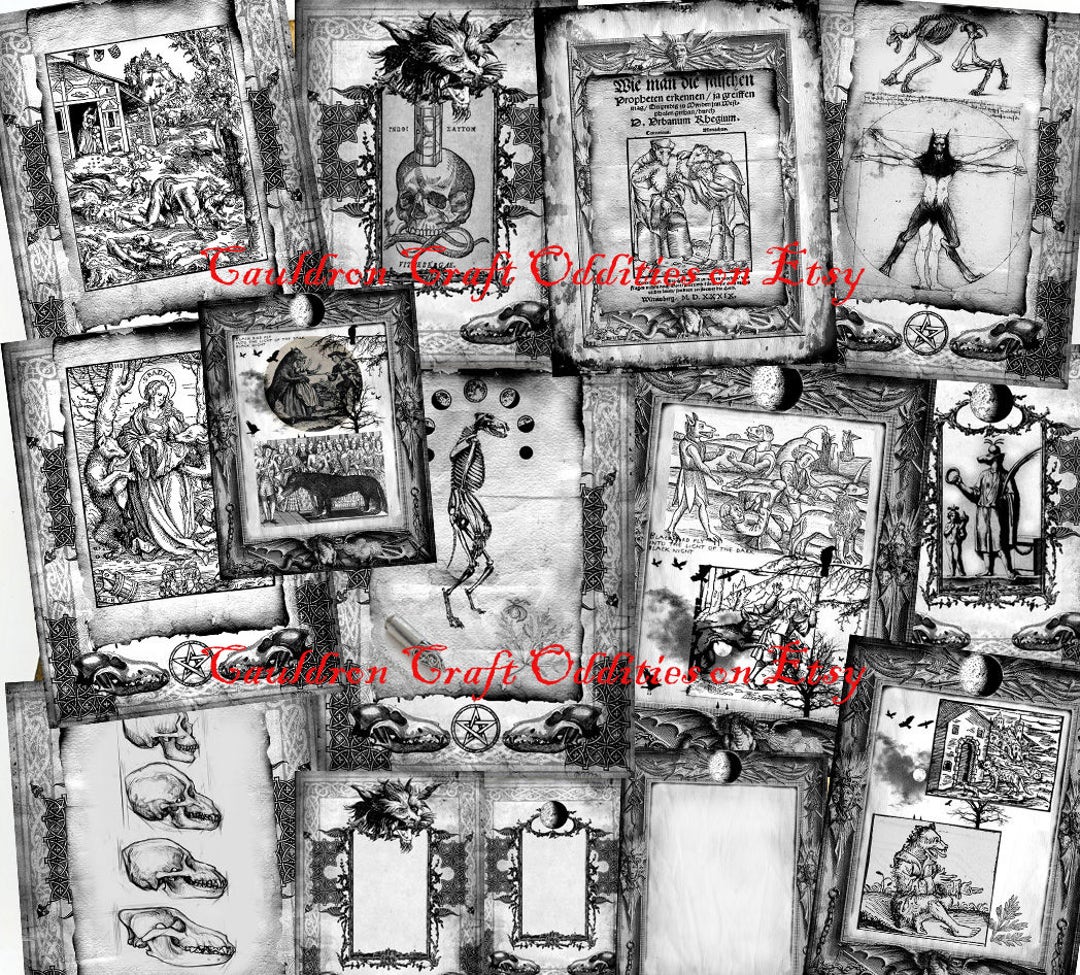 Werewolf Manuscript Instant Download Digital 15 B/w Pages - Etsy