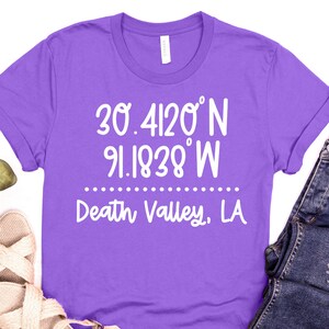 Death Valley Baton Rouge Coordinates SVG Cricut PNG File - Etsy