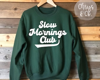Slow Mornings Club Retro SVG: Homebody Shirt Design (Digital Download