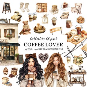 Clipart caffè, amante del caffè, caffè caldo, ora del caffè, design tazza caffè caldo png, tazze da latte, ora del caffè latte png, pianificatore digitale