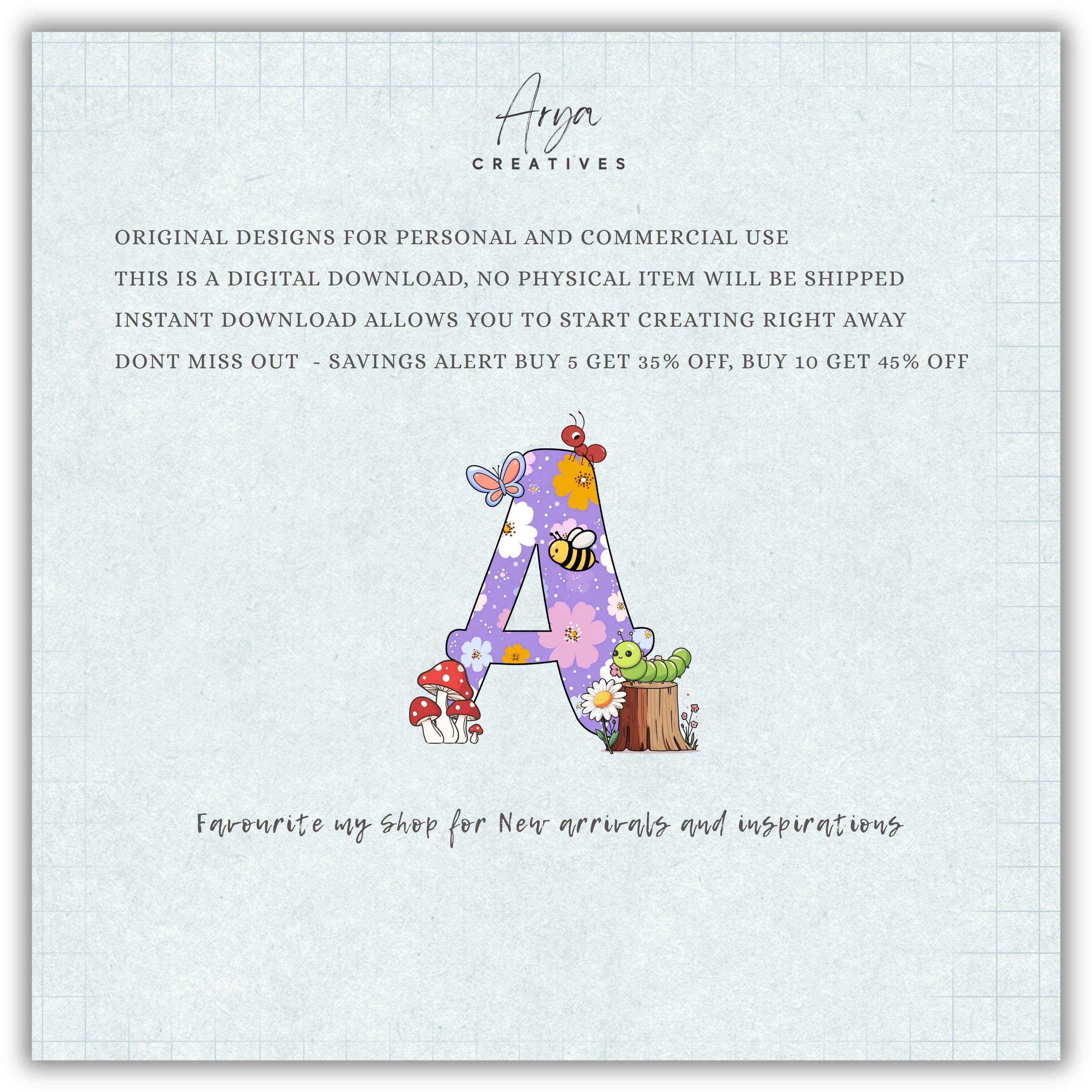 Spring Floral Alphabet Letters PNG Bundle, Spring Clipart Png, Spring ...