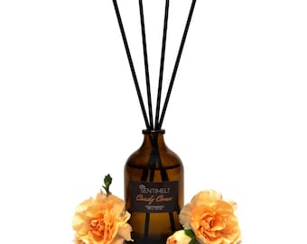 Handgemaakte rietverspreider voor aromatherapie: SENTIMELT Home Fragrance (100 ml)