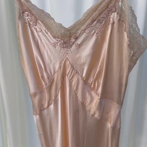 Vintage 1920s Maison Mendessolle French Silk Step-In | Delicate Lace & Pink Silk
