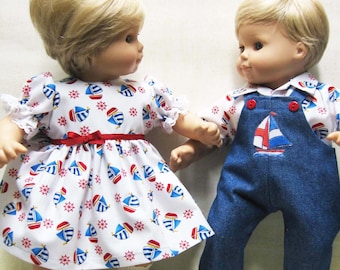 Custom for American Girl Bitty Baby Twin Girl or Boy White Tee T-Shirt