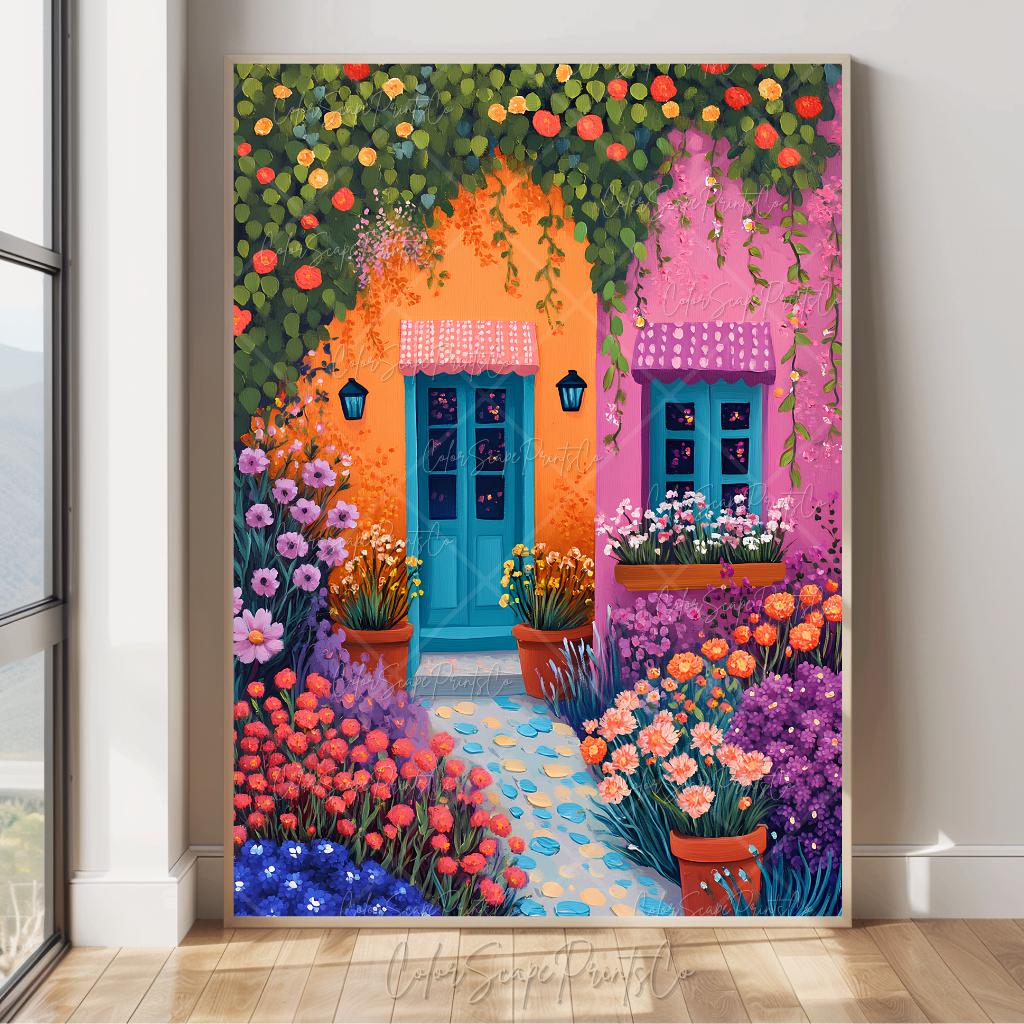 アート・デザイン・音楽 FLOWERS Artworks Couleur Amazon.com: Colorful Floral Wall Art Watercolor Daisy Flower