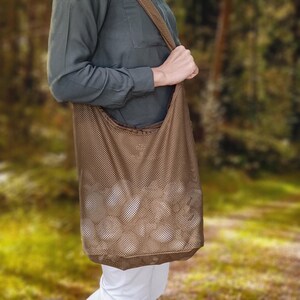 Sac à provisions et à champignons en filet durable | Fourre-tout écologique pliable pour la recherche de nourriture pour les champignons | Cadeau parfait pour les parents/Cadeau de cueilleur de champignons