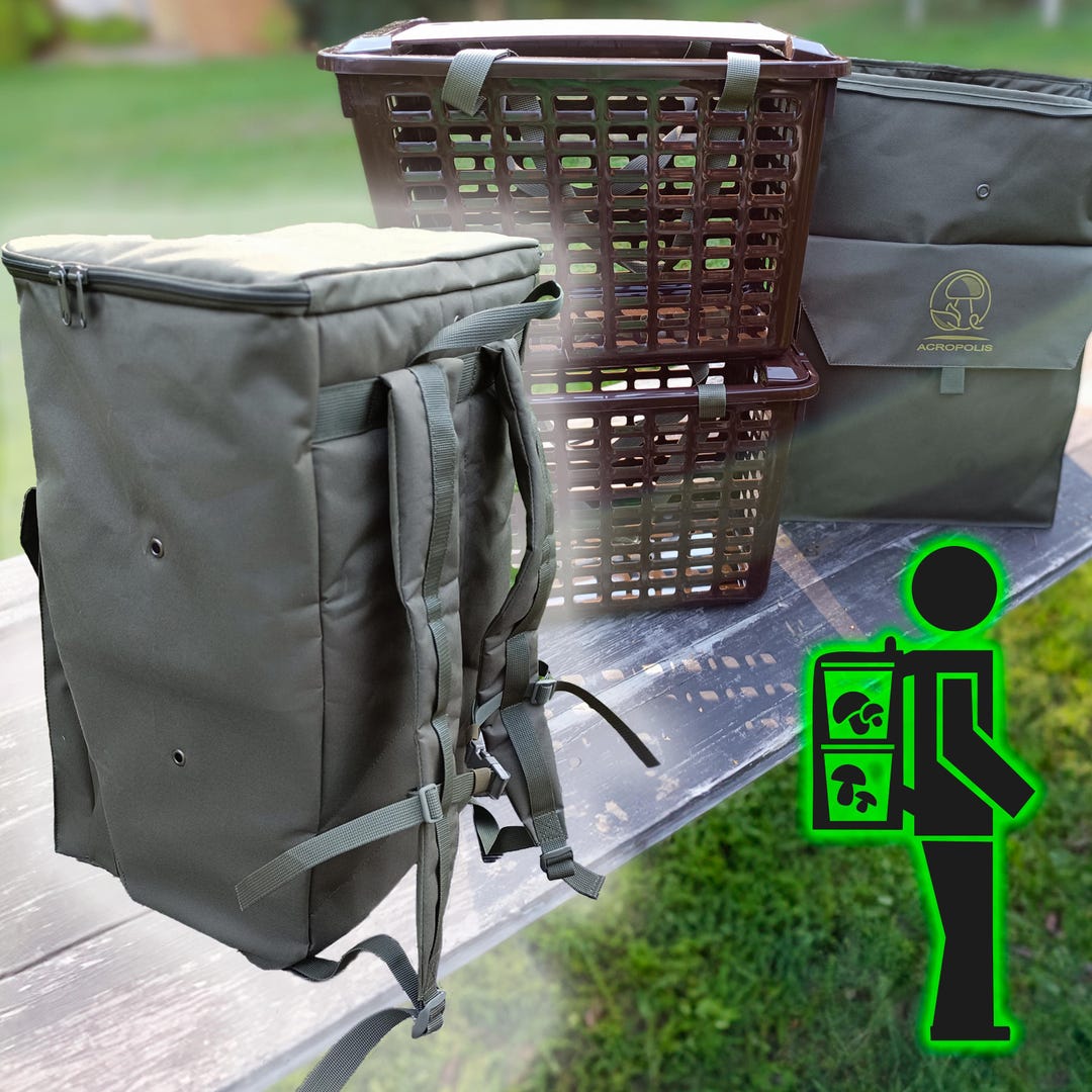 Foraging Backpack for Mushroom Foraging With 2 Baskets 3in1/ Original ...