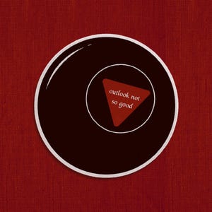 outlook not so good | magic eight ball sticker