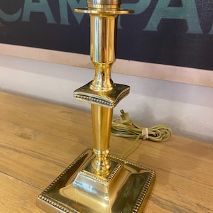 Mid-Century Modern Vintage Brass Table Lamp