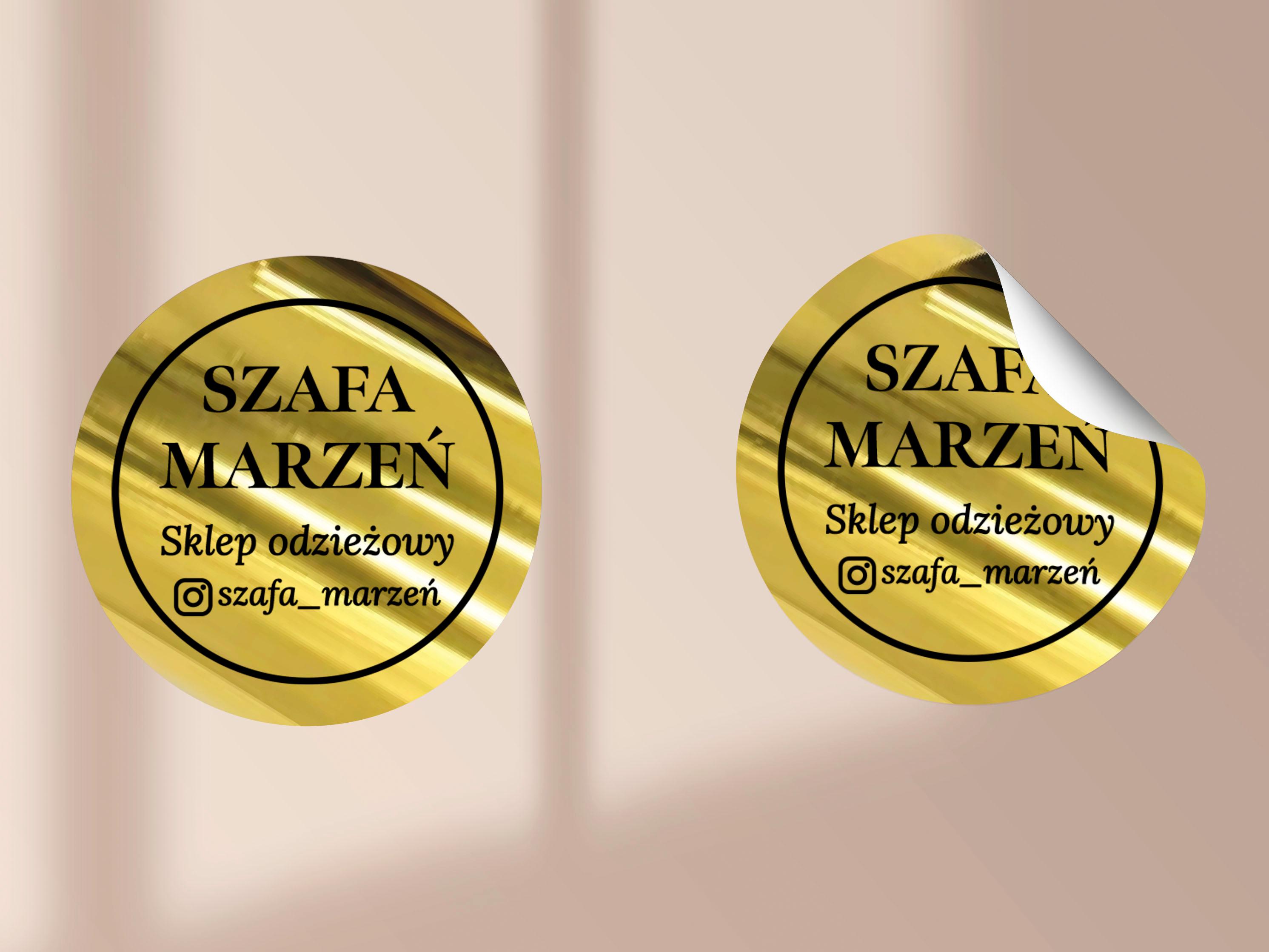 Gold Stickers, Custom Metallic Logo Labels, Stickers Personalized ...