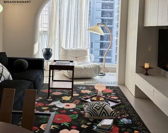 Classic Red Anatolian Area Rug,Ottoman Court Carpet,Ethnic Print Turkish Rug|Vintage Carpet,Washable Living Room Rug,Traditional Decor,Gift