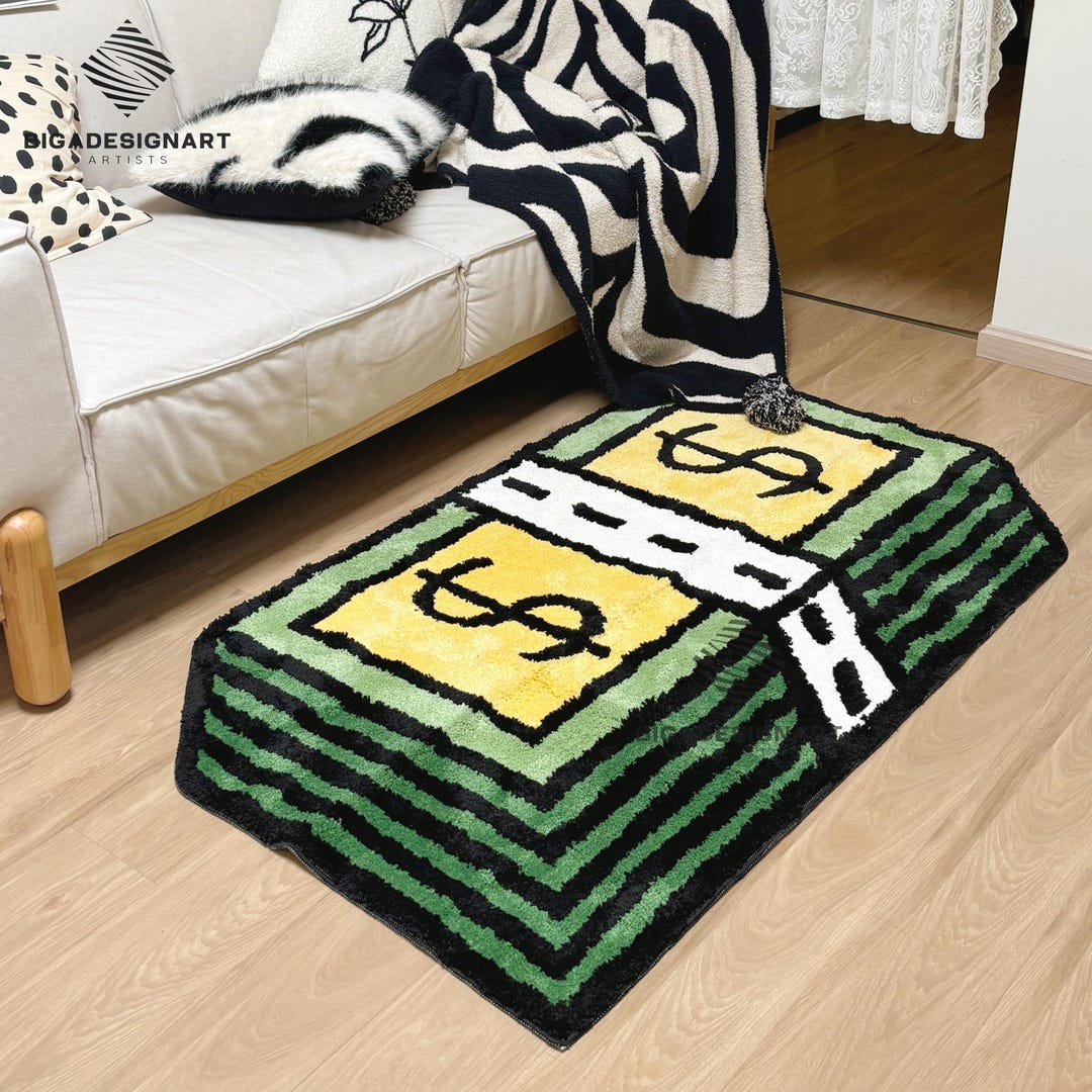 Libra Coin Rug Creative Gold Coin Rug,gold Coin Pattern Rug:modern Gold Coin and ...
