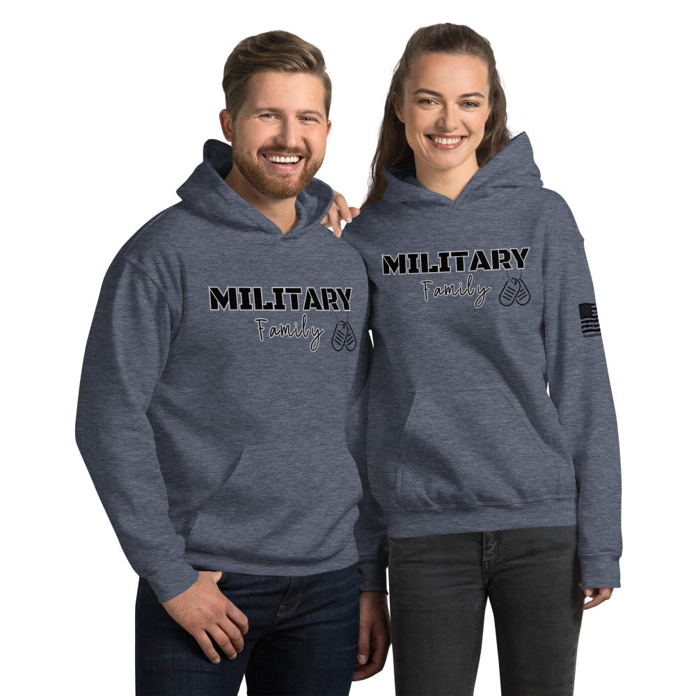 Custom Military Family Hoodie, Custom Hoodie, Personalized Military Hoodie, Personalized Gift, Unique Military Gift, Matching Family Hoodies Printfushion