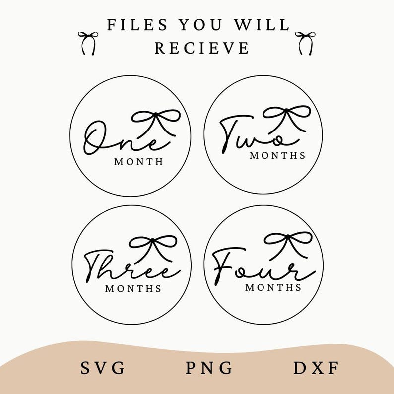 Baby Milestone SVG Bundle Digital Baby Monthly Milestone Rounds SVG ...