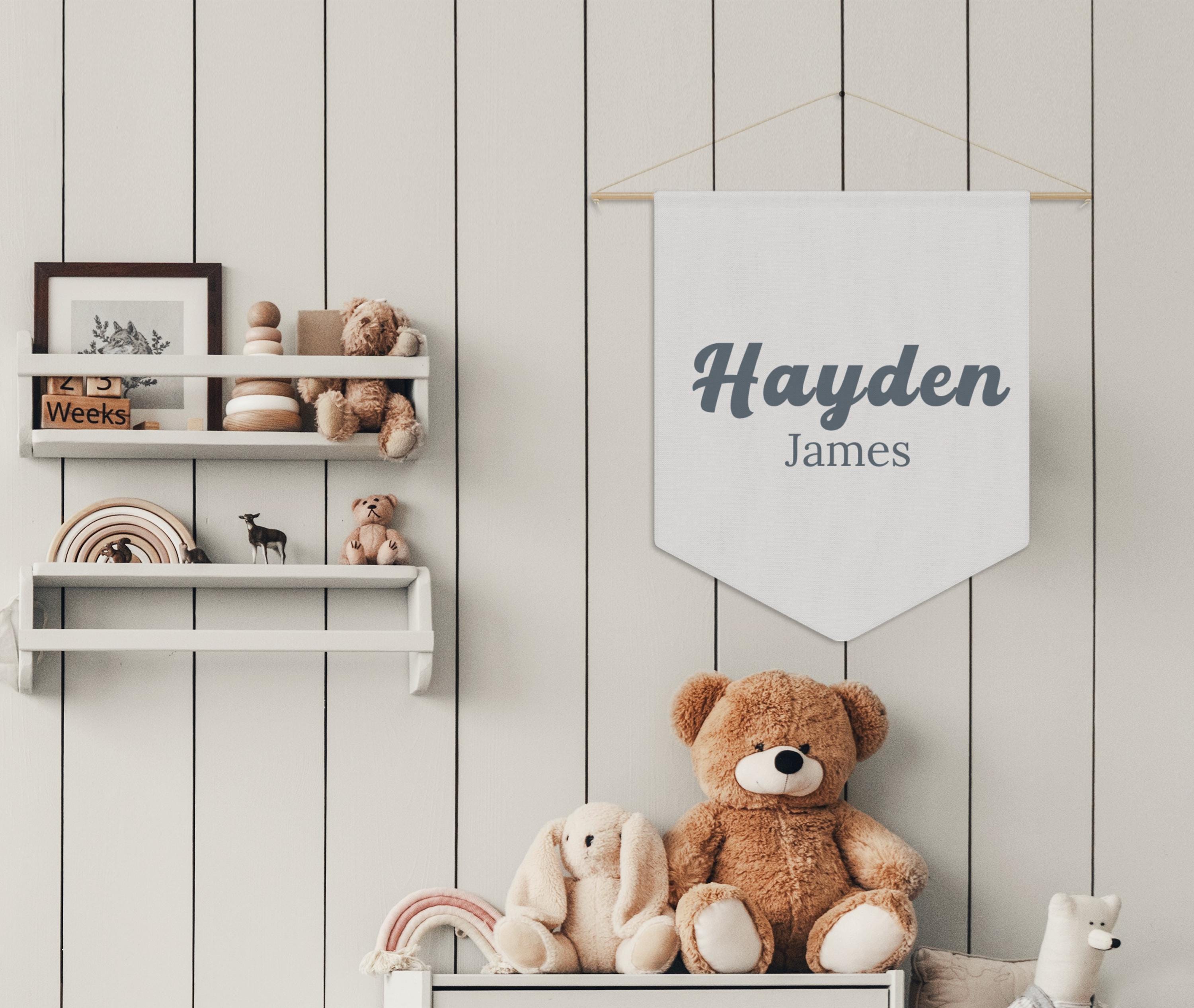 Nursery Decor Checkered Name Sign Custom Decor for Baby Name Sign ...