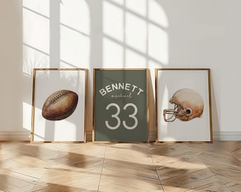 football nursery decor custom name football print for boy nursery decor personalized football prints for boy room sport theme nursery prints