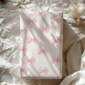 bow gift wrap for present wrapping paper for christmas gift wrapping paper pink ribbon wrapping paper bow wedding gift wrap baby shower gift