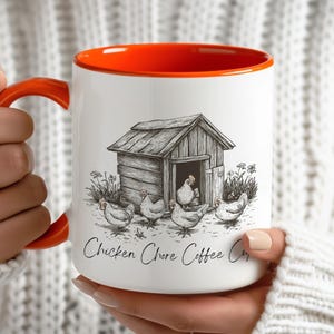Farmhouse Chicken Coop Coffee Mug: Rustic Gift for Farm Animal Lovers, Backyard Poultry Enthusiasts