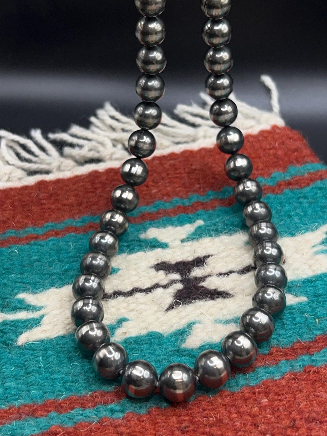 Navajo Pearl Necklace- NVLGTSSL