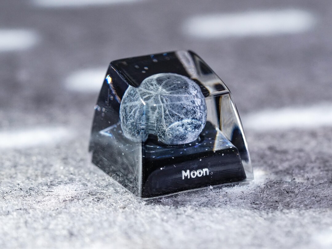 Solar System Key Cap Moon Planet Keycap, Solar System Artisan Keycaps, Universe Resin Keycap ...