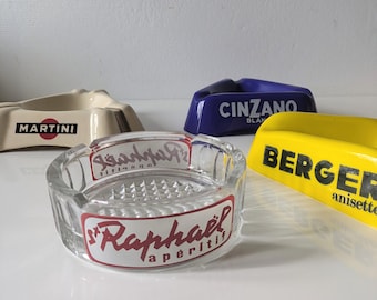 Choose your own! vintage ashtrays, collectable French, Spanish and Italian ashtrays, 60s, 70s tobacco memorabilia, glass ashtray