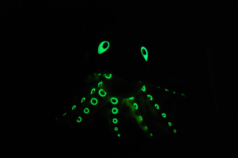 Anglerfish and Dumbo Octopus Glow in the Dark Plush Set Deep | Etsy