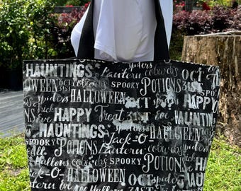 Large Reusable Spooky Tote