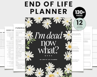End Of Life Planner, Emergency Binder, Just In Case Binder, Funeral Planner Printable, What If Binder, Household Planner, Legacy Journal