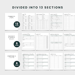 End Of Life Planner, Emergency Binder, Just In Case Binder, Funeral Planner Printable, What If Binder, Household Planner, Legacy Journal image 11