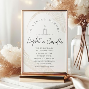 Poema para funeral, letrero de obsequios funerarios, verso Encienda una vela para celebrar la vida, citas conmemorativas, recuerdos funerarios conmemorativos