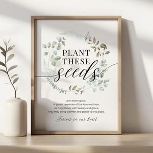 Plant These Seeds Poem - Etsy