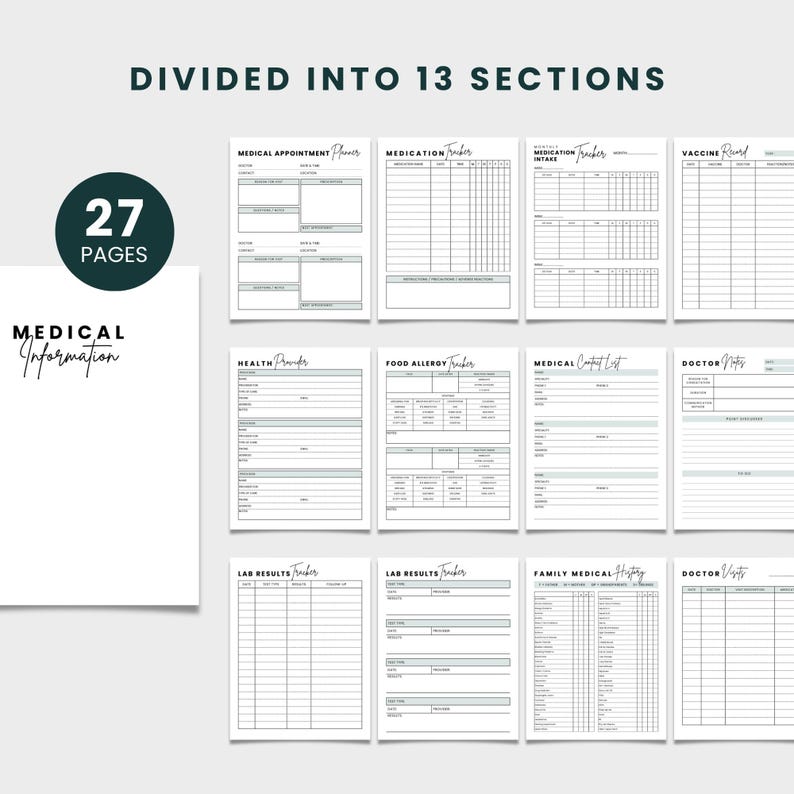 End Of Life Planner, Emergency Binder, Just In Case Binder, Funeral Planner Printable, What If Binder, Household Planner, Legacy Journal image 9