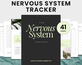 Zenuwstelseltracker, werkbladen, dagboeken, checklists, somatische tracker, triggertracker, dagelijkse check-in, emotioneel logboek, therapievragen