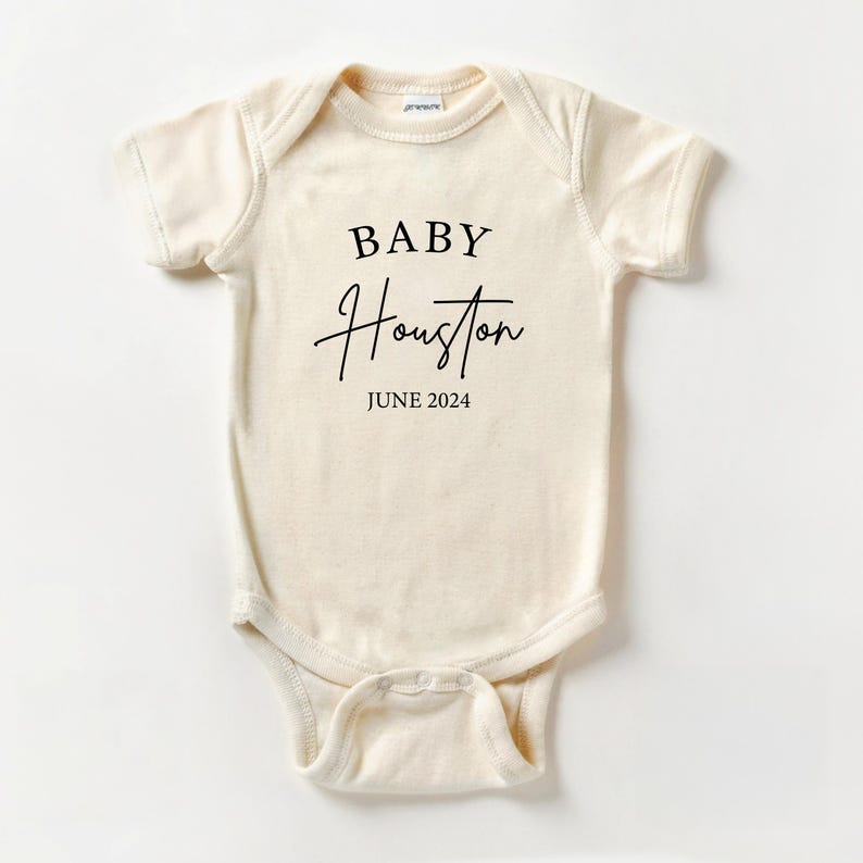 Custom Baby Name Onesie® Organic Cotton Personalized Bodysuit Etsy — free download