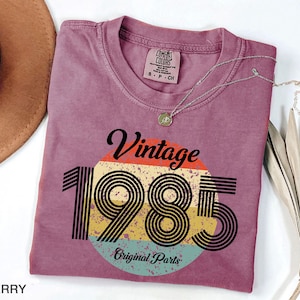 1985 shirt, 1985 Birthday T-tshirt, 1985 Birthday Year Number Sweat for Women Or Man, Birthday Gift, 40th Birthday Shirt, vintage shirt