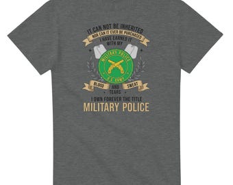 Camiseta de la Policía Militar: Diseño "No se puede heredar"