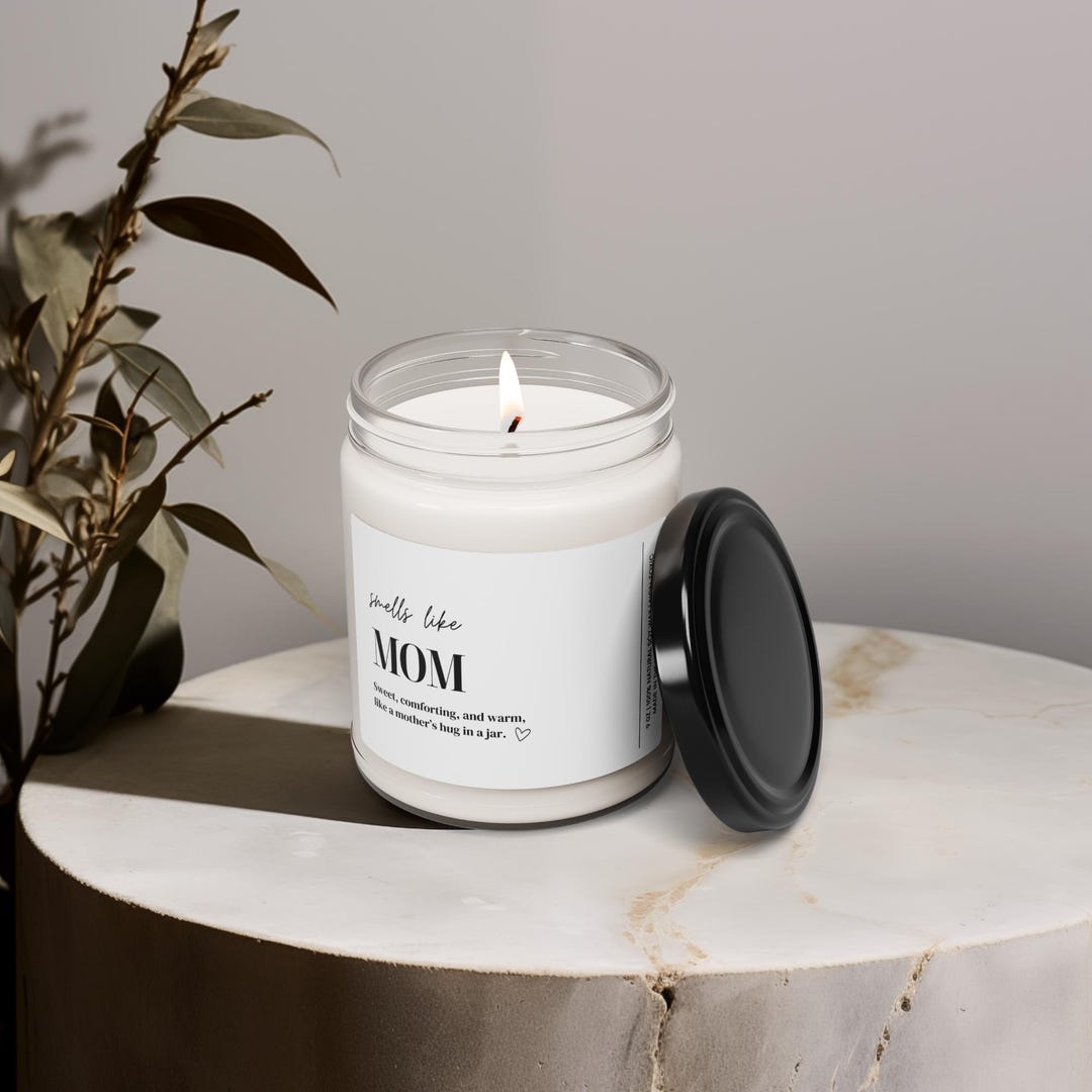 First Time Mom Candle Smells Like Mom Soy Candle Baby Shower Gift Mom ...
