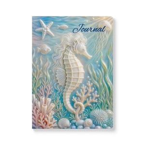 Seahorse Underwater Scene Journal | Softcover Ocean Notebook Diary
