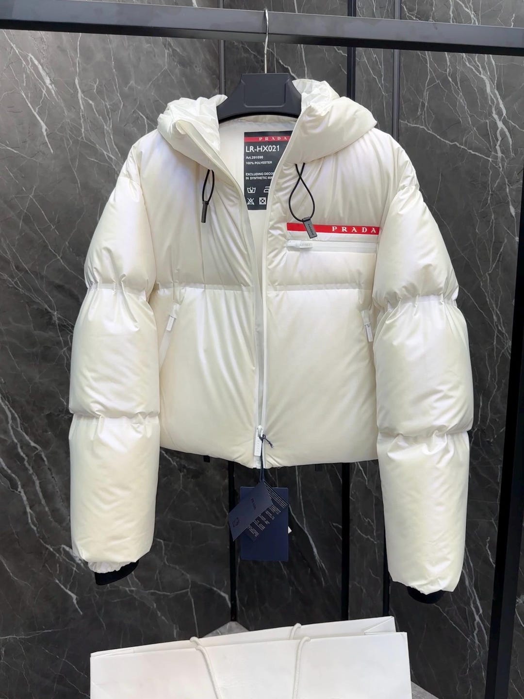 Prada puffer jacket ladies sale