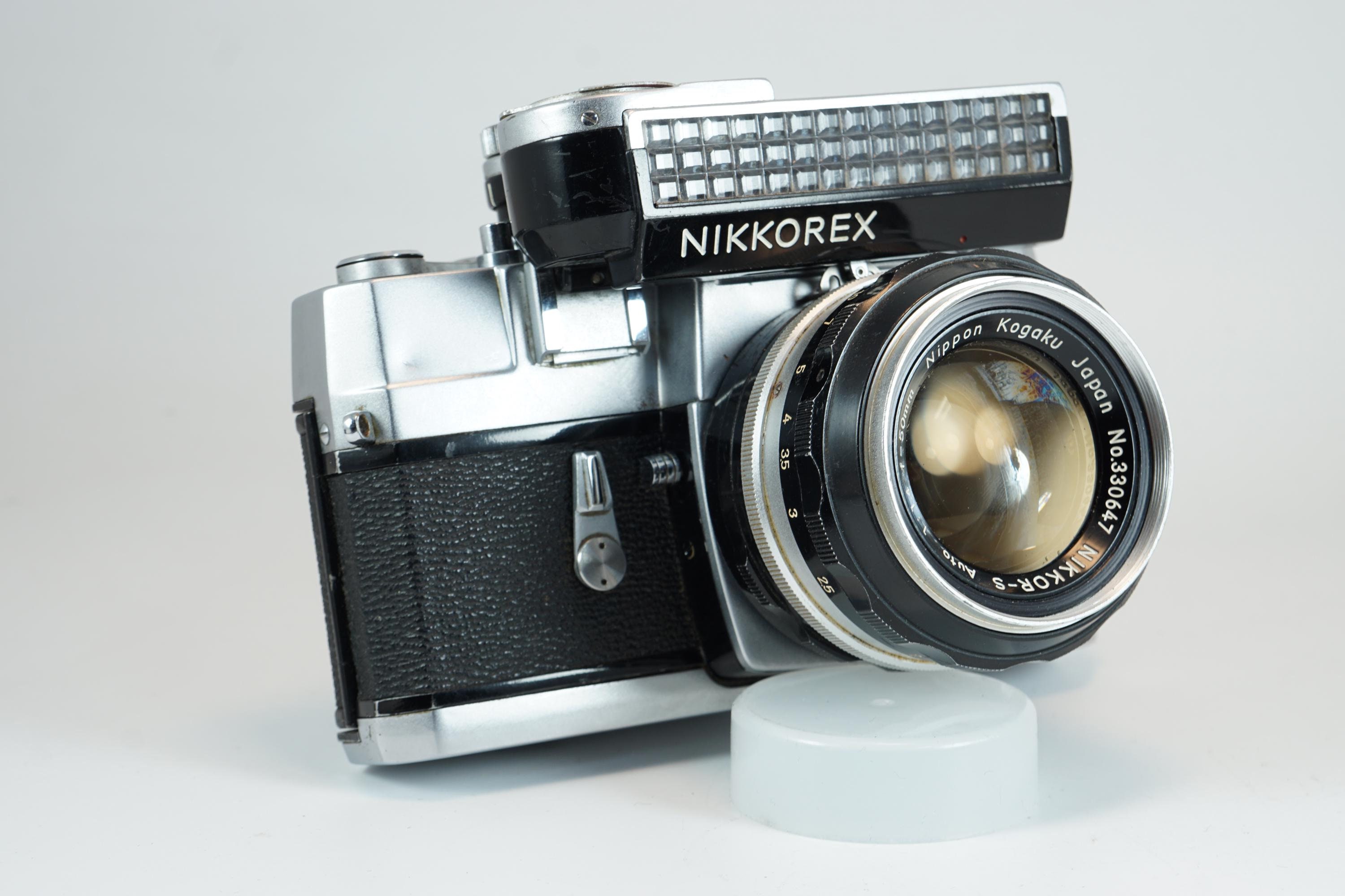 NIKKOREX F BODY With Meter Attachment and 50mm Lens