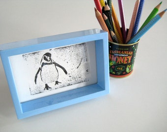 Limited Edition Letterpress Print - Penguin