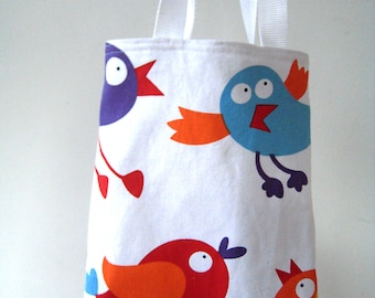 Birds and Dots Colouring Bag with Pencils