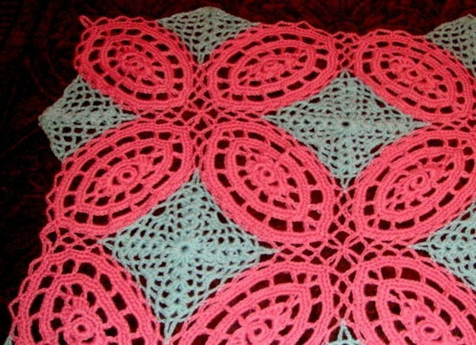 Double Wedding Ring Afghan Crochet Pattern Pdf Etsy