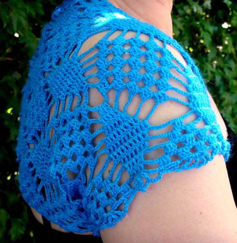 Diamond Lace Shrug Crochet Pattern pdf image 3