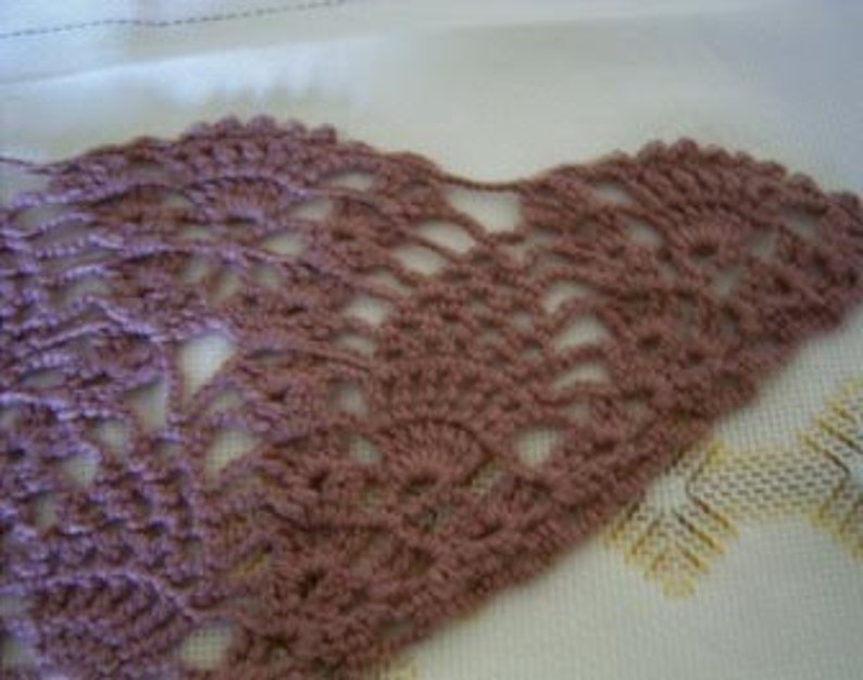 Pineapples Lace Crochet Shawl pattern pdf image 3