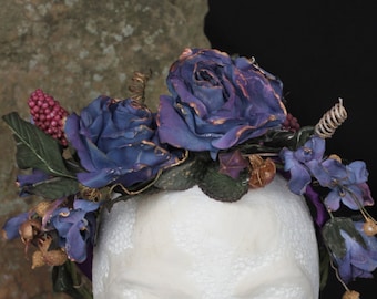 RTS Blue & Purple Forest Fairy headpiece