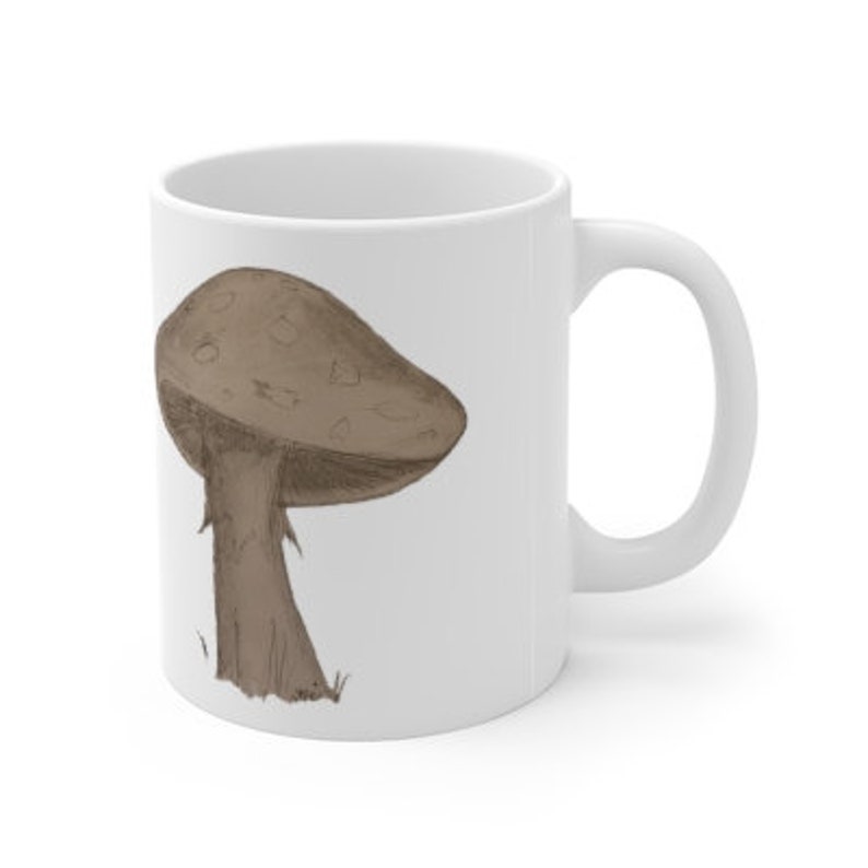 Enchanted Mushroom Ceramic Mug 11oz Tammy's Mushroom design, drop shipped on a mug image 4
